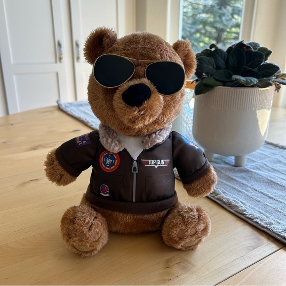Musical Top Gun Teddy Bear Danger Zone - Picture 1 of 6